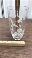 Clear Hummingbird Vase