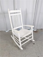 Cracker Barrel White Rocking Chair