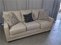 La-Z-Boy White Fabric Couch