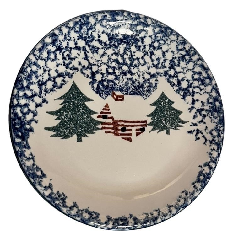 FolkCraft Cabin in the Snow Plates