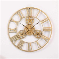 Cog Wheel Garden Clock