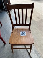 Oak Straight Chair