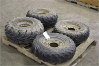 (4) Tires (2) At 25 x 8-12, (2) At 25 x 11 -10