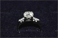Approximately 1.25ct diamond engagement ring; as i