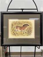 Framed ‘Petroglyph Horse’ Art Lithograph