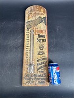 SAUER'S FLAVORING EARLY ADVERTISING THERMOMETER