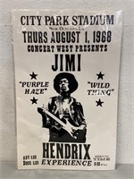 1963 Jimi Hendrix Concert Poster Copy 14"x22”
