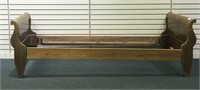 Twin sleigh bed, some losses, needs repair