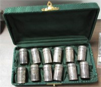 12 Sterling Shakers Set