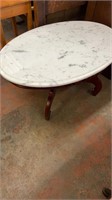 Oval Marble Top Table