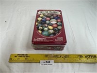 New! Sealed!  Deluxe Marbles Game in Tin