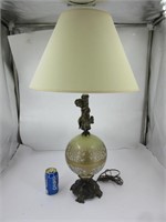 Lampe de table vintage avec chérubin