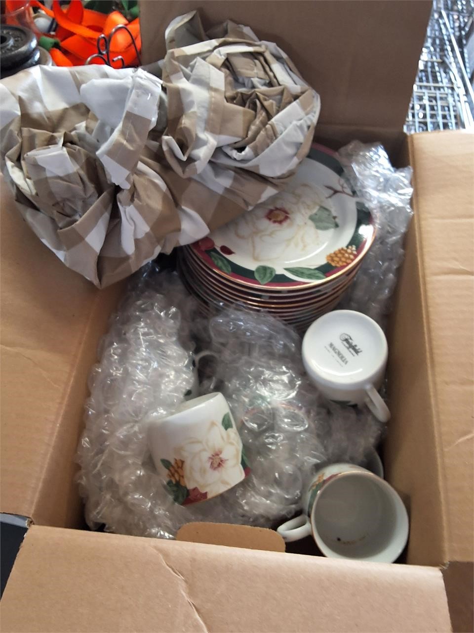 Box of dishes