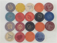 19 Vintage Casino Chips