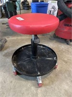 Rolling garage stool