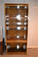 5 Shelf  Laminated & Gold Trim Display Shelf Unit