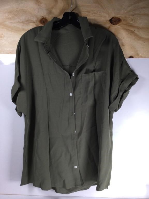 New Green Dress Shirt 
Does not say size
