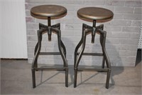 CONTEMPORARY INDUSTRIAL STYLE DRAFTING STOOLS
