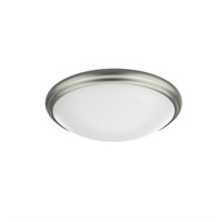 12 in. Light Brushed Nickel and Oil-Rubbed Bronze