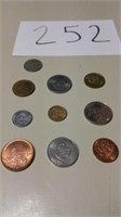 10 VARIOUS FOREIGN COINS