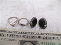 Vintage 925/Sterling Marked Jewelry - Pair of