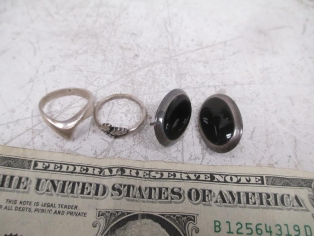 Vintage 925/Sterling Marked Jewelry - Pair of