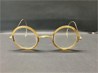 Antique eye glasses Shelltex gold filled 4.5"L