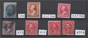 US Stamps Used semi-rare issues, CV $150+