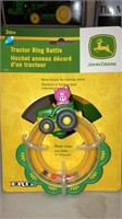 Ertl John Deere baby tractor ring rattle