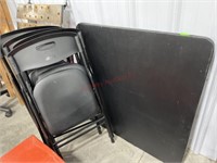 Used- card table & 4 chairs