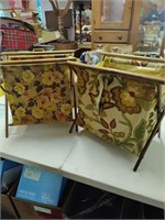 2 Vintage sewing baskets.