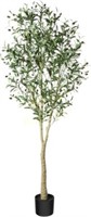 CROSOFMI Artificial Olive Tree  6FT Fake Olive