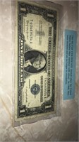 Old silver certificate 1957B