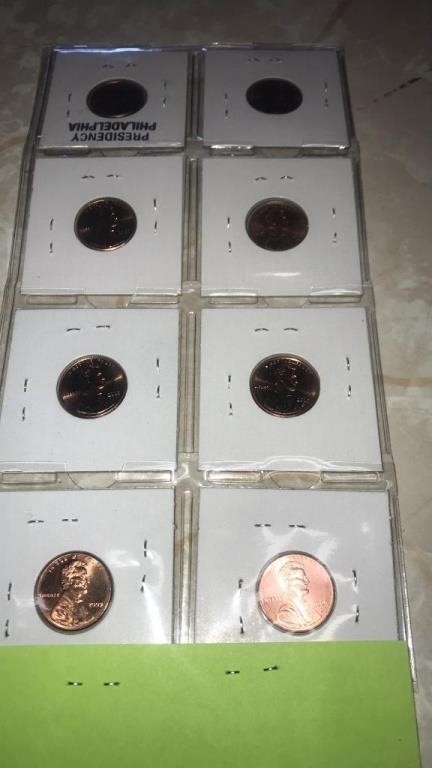 2009 Lincoln cent set (8)