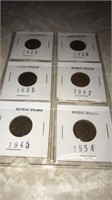 Wheat pennies  1927-28-37-4245-54 (6)
