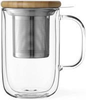 Viva Minima Balance Tea Cup, Tea Infuser Mug 17 OZ