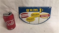 Chiclets gum sign