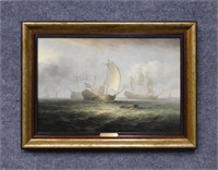 James Hardy Oil on Board, Seascape