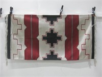 59"x 31" Vtg Chimayo Rug/ Blanket See Info