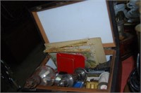 Humidor filled with assorted treasures incl