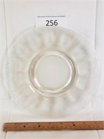 Depression Glass Clear Lace Pattern 8" Plate