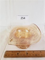 Marigold Carnival Glass Ruffled Edge "Hat" Dish