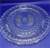 Federal Glass Footed Cake Plate