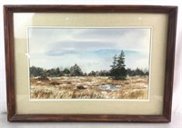 Vtg. J. Eaton Gruettner Watercolor Painting