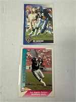 Two card Bo Jackson Lot