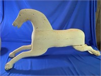 44''x22'' Antique Wood Horse