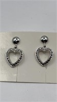 Sterling Heart Earrings