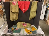 Boy Scout shirts, bandannas ,belt and sash