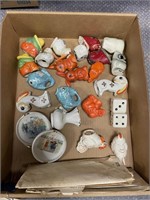 Box of Various Salt/Peppers - Mini Dishes