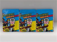 (3) 1988 Swell Football Greats Packs